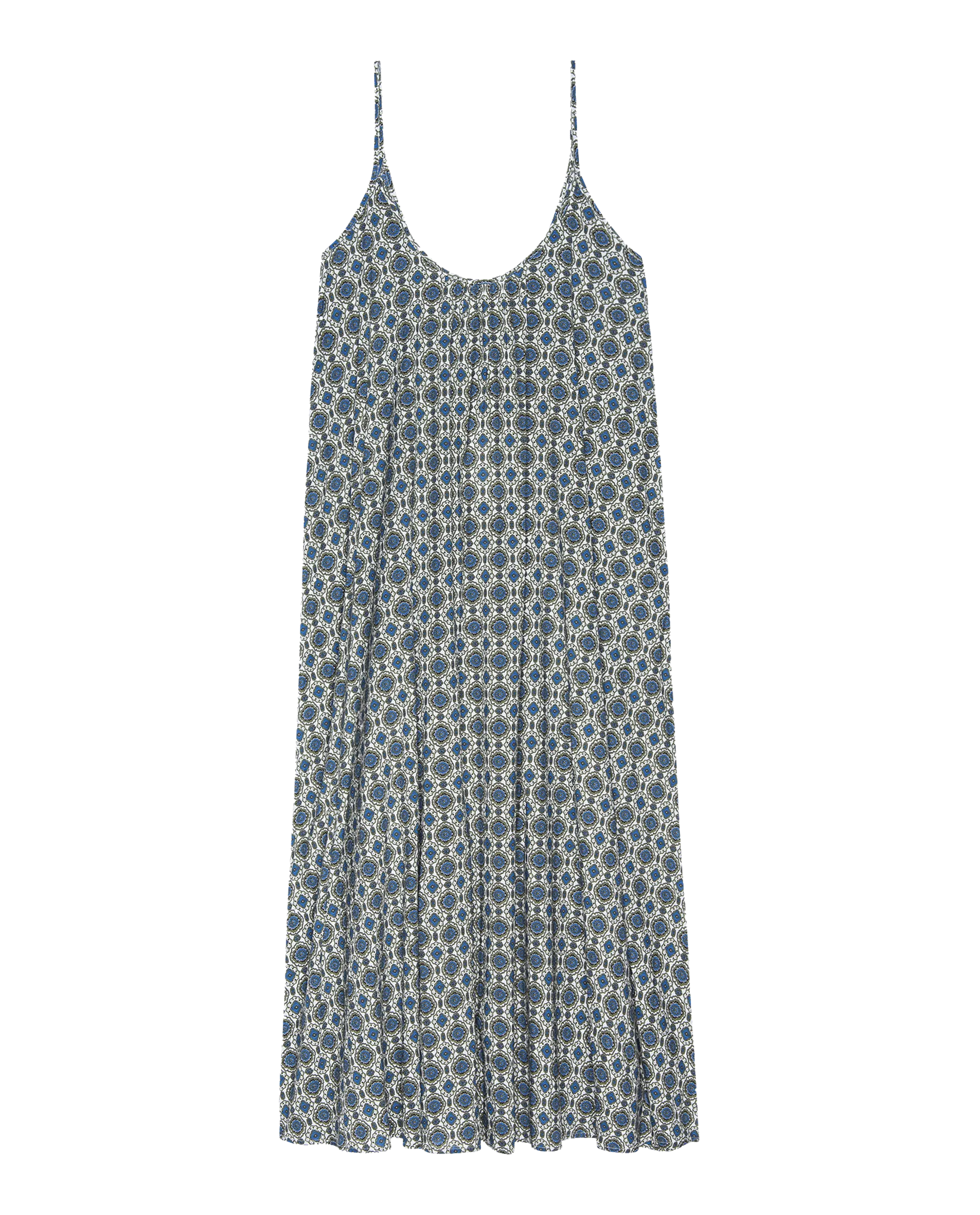 The Slip Sleep Dress. -- Geo Medallion Print