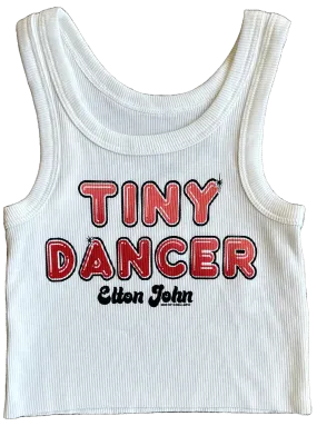 Tiny Dancer White Tank Top