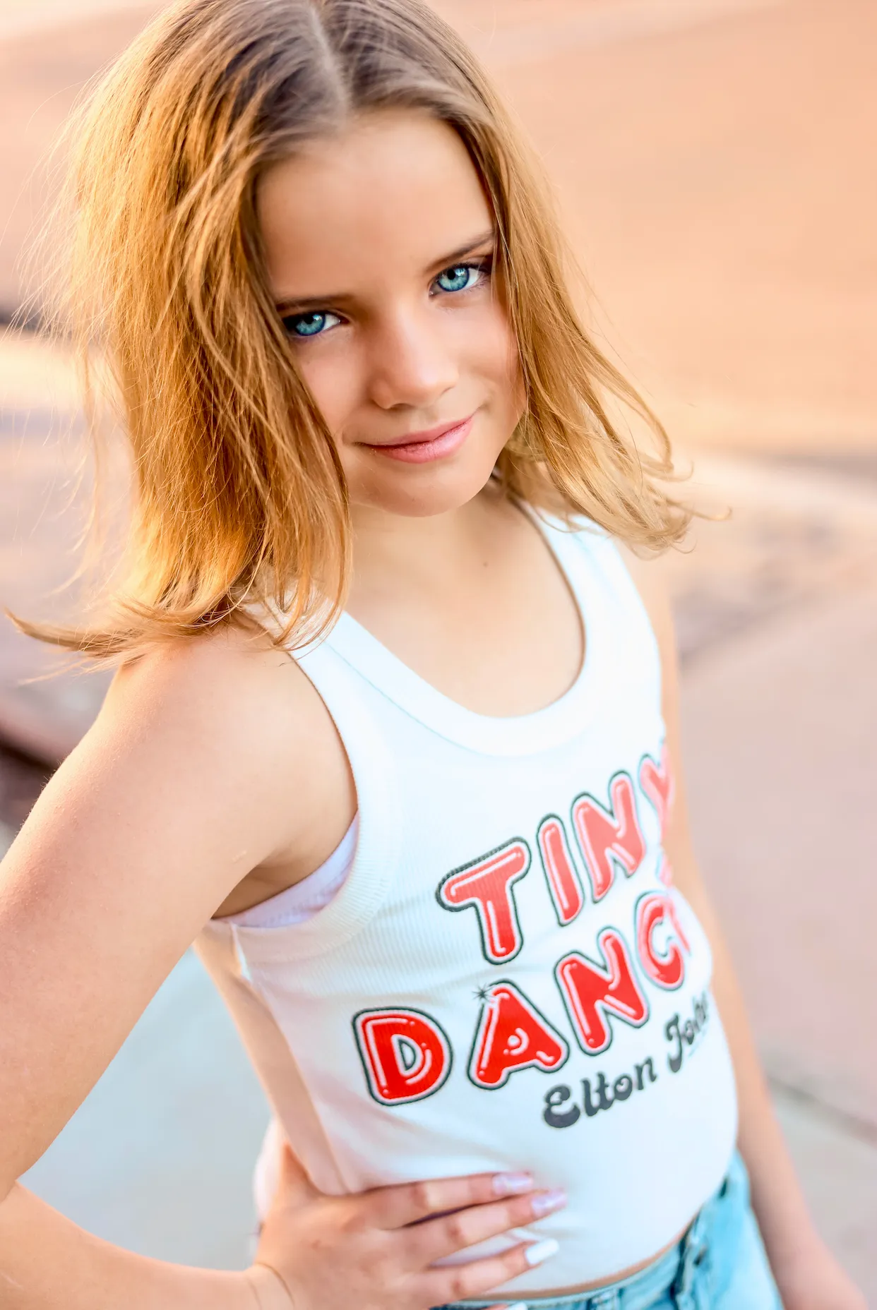 Tiny Dancer White Tank Top