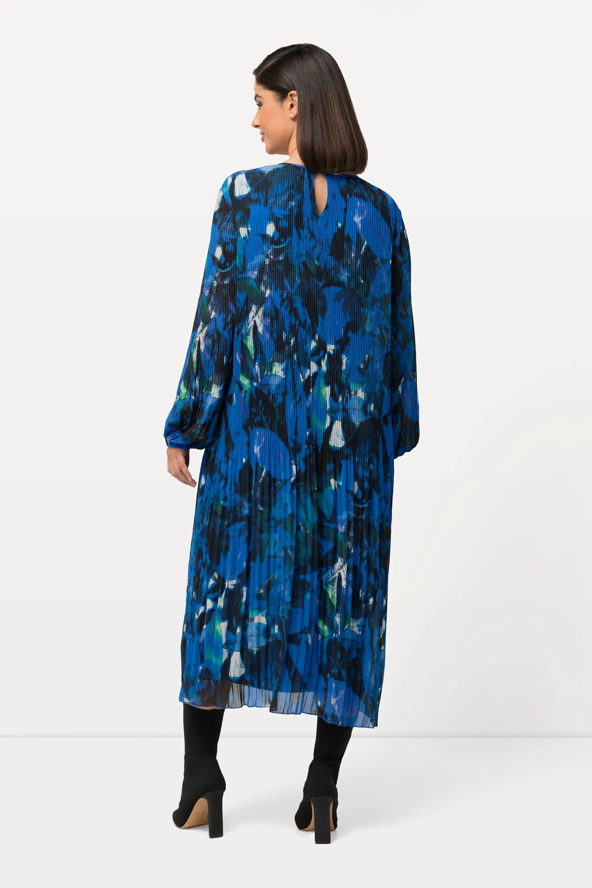 Ulla Popken Leaf Print Dress