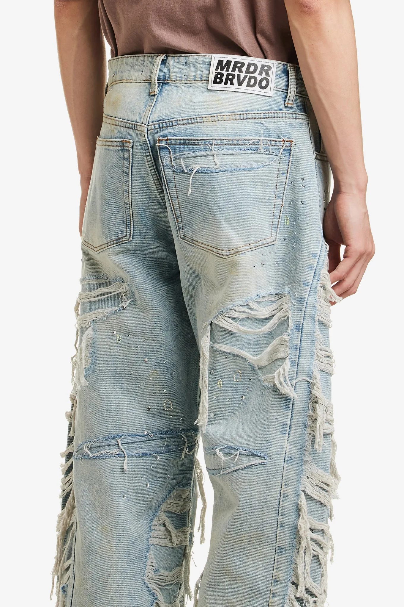 ULTRA FLARE DISTRESSED DENIM