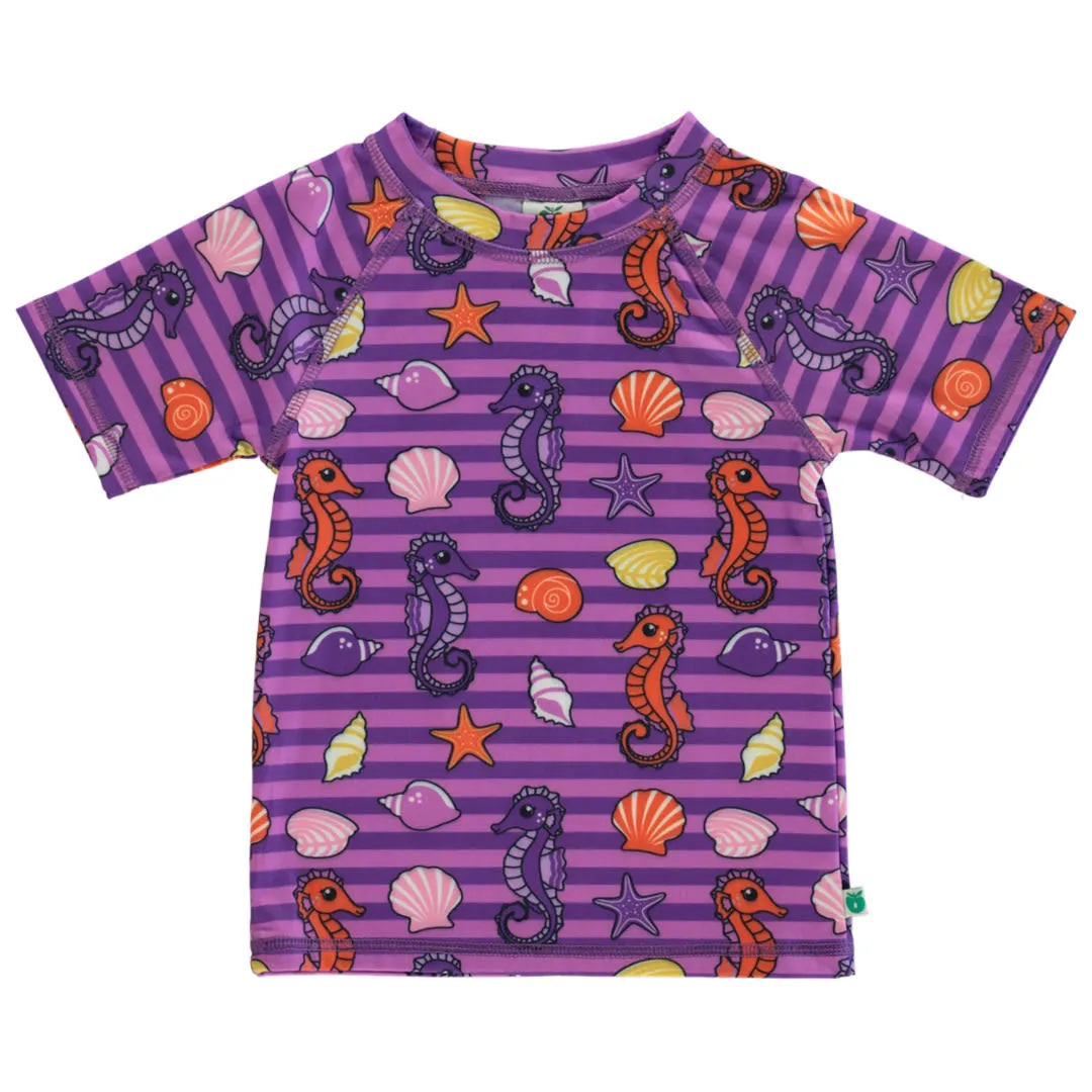 UV50 t-shirt for children with seahorses