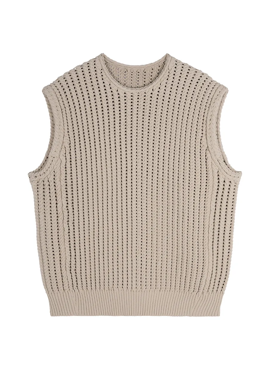 Vest / JNBY Knitted Crew-neck Vest