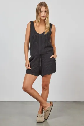 (W) Nancy Knit Short in Black