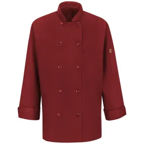 Women's Chef Coat with OilBlok   MIMIX 041X - Fireball Red