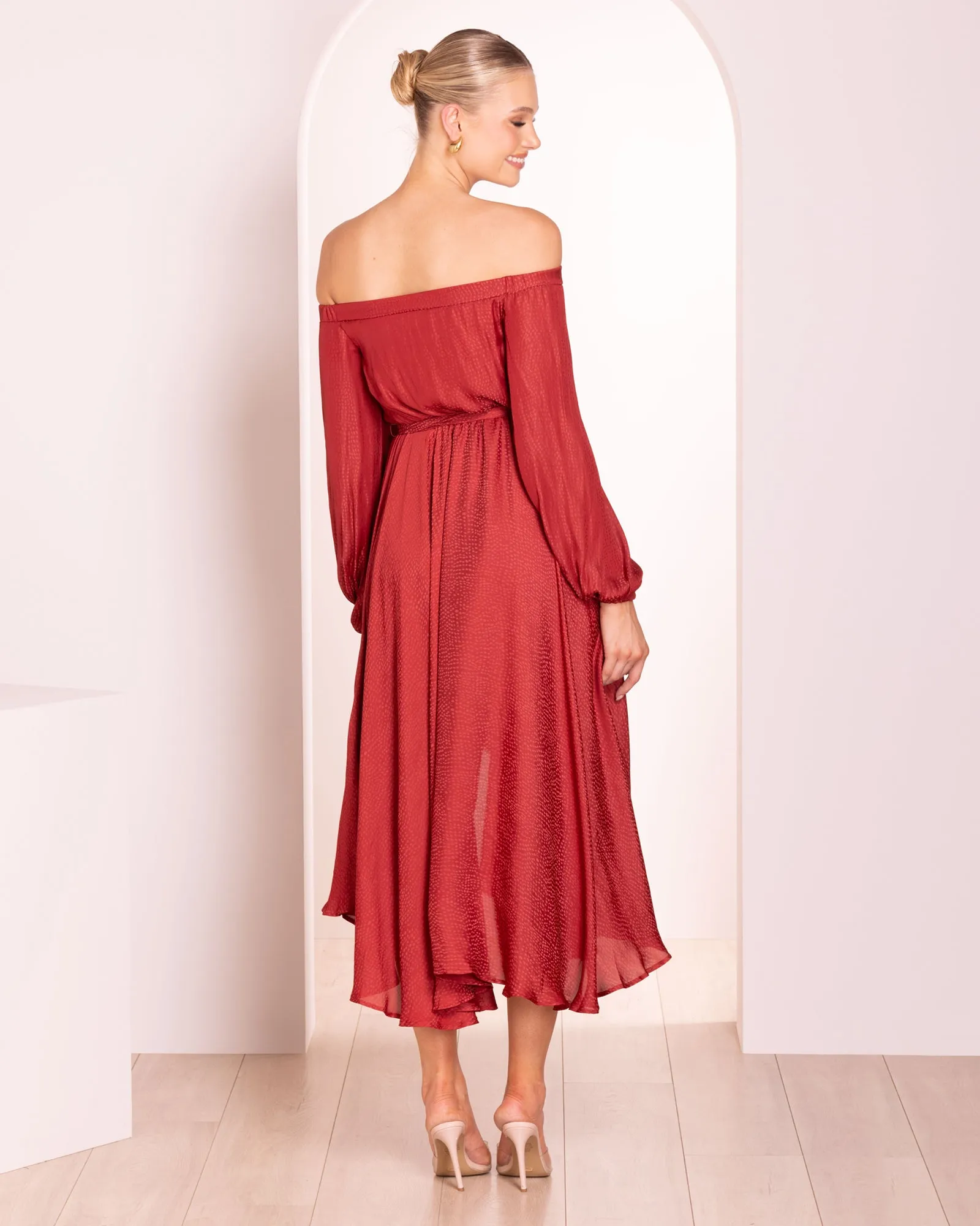 Yves Off Shoulder Midi Dress